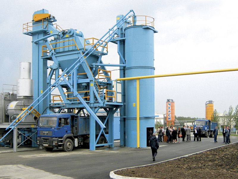 Запуск асфальтобетонного завода