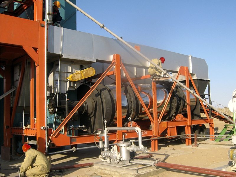 Монтаж асфальтосмесительной установки