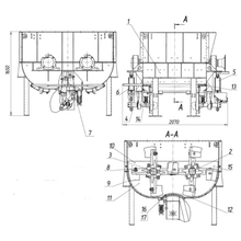 Вал смесителя левый КДМ201 55.01.080 КДМ 201