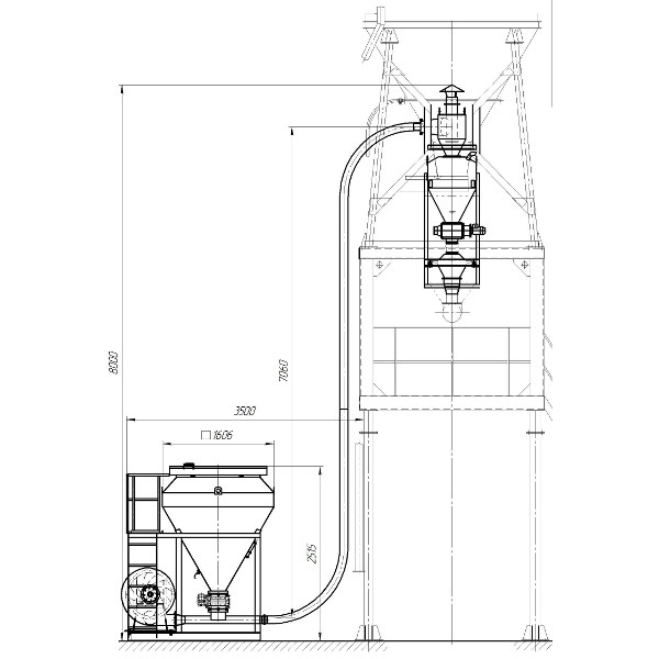 Агрегат целлюлозной добавки ДС-168.77.00.000 (У) ДС-117, ДС-158, ДС-185, ДС-185-80, ДС-185-160