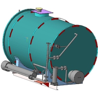 Бак топливный (3d модель)ДС-117, ДС-158, ДС-185, ДС-185-80, ДС-185-160